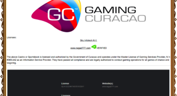 Legal Gambling Certificate